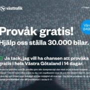 Västtrafik provåk gratis